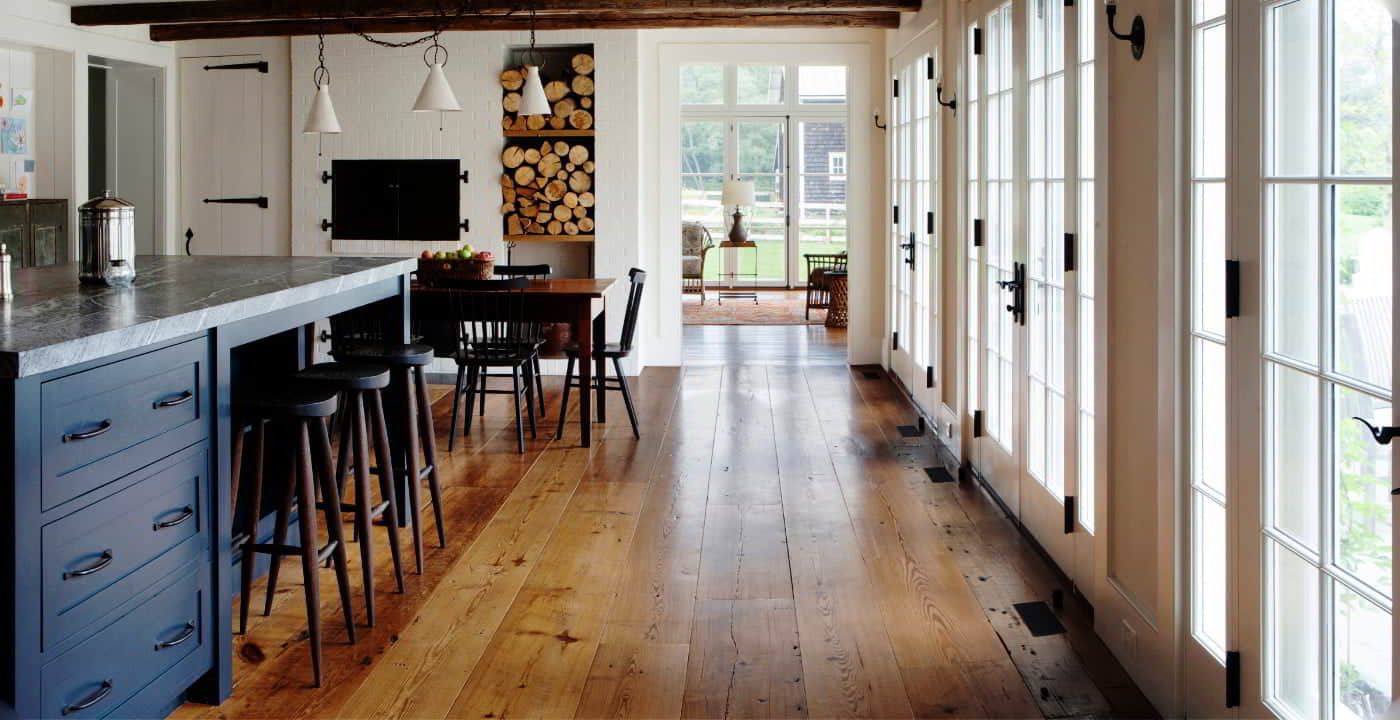 solid hardwood kitchen flooring
